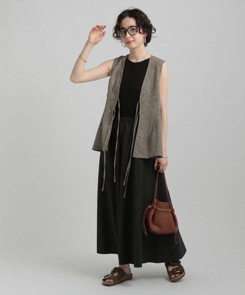 GEORGE'S（ジョージズ）の「ボリュームフレアスカート（スカート・レディース・ブラック/サックスブルー/カーキ・SMALL/MEDIUM）」の5枚目の写真