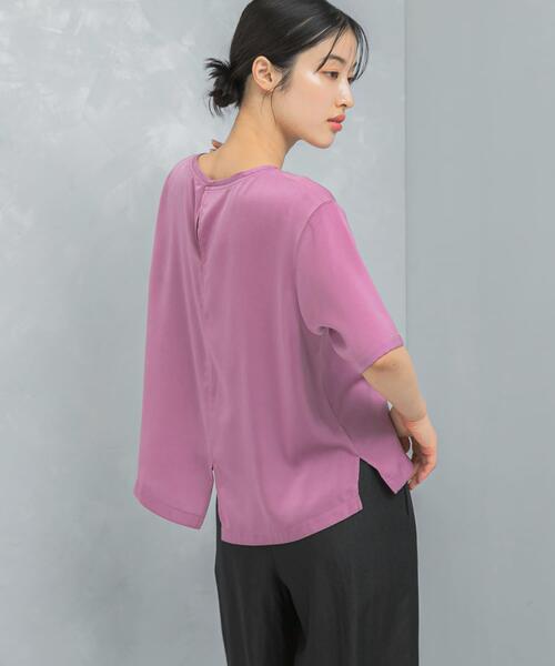 URBAN RESEARCH ROSSO / アーバンリサーチ ロッソ UVカットサテンブラウス UVカットサテンブラウス（シャツ/ブラウス）｜URBAN RESEARCH
