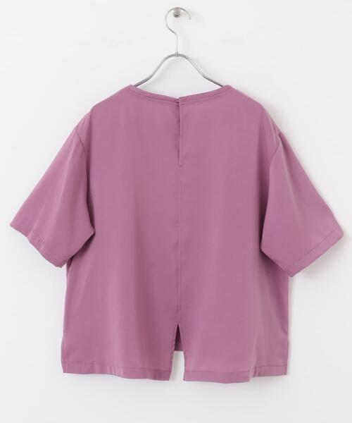 URBAN RESEARCH ROSSO WOMEN(アーバンリサーチ ロッソ)の「UVカットサテンブラウス(Tシャツ/カットソー・レディース・ブラック/ピンク/ホワイト系その他・FREE)」の8枚目の写真