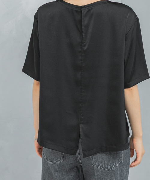【URBAN　RESEARCH　ROSSO】UVカットサテンブラウス UVカットサテンブラウス（シャツ/ブラウス）｜URBAN RESEARCH