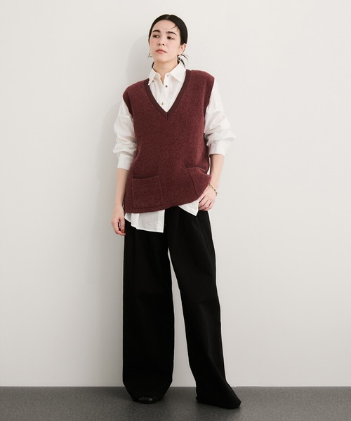 OLLEBOREBLA(アルベロ)カラフルプリントニットロングベスト RODEO CROWNS WIDE BOWL | JQDニットベスト (ニット ) |SHEL'TTER WEBSTORE