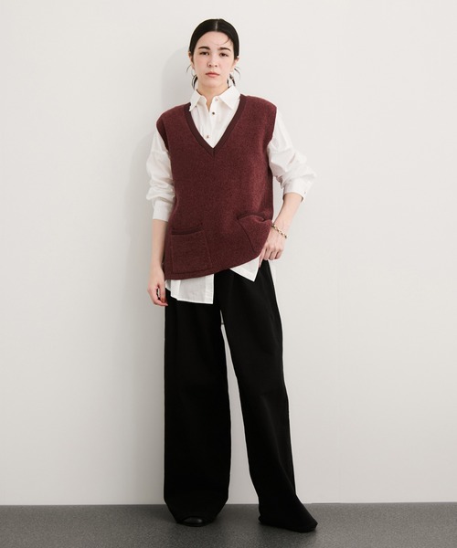 アダムエロペ　かぎ編み針黒ベスト アダムエロペ かぎ編み針黒ベスト かぎ編み針黒ベスト