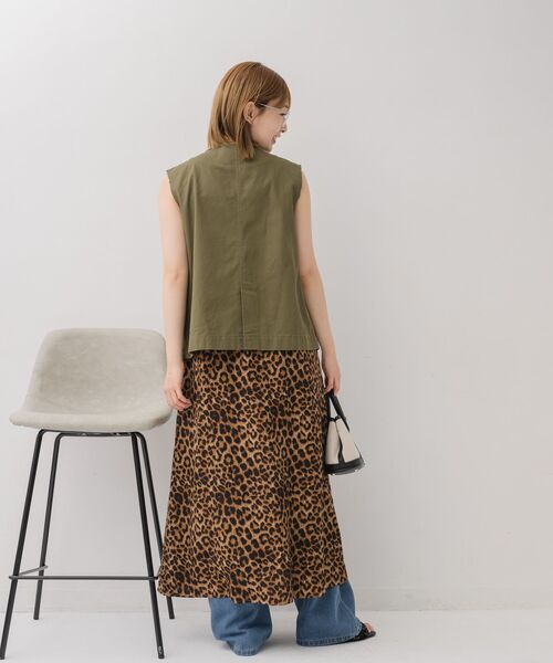 RETRO GIRL（レトロガール）の「ツイルベスト（ベスト・レディース・ベージュ/ダークブラウン/ダークグリーン・FREE）」の13枚目の写真