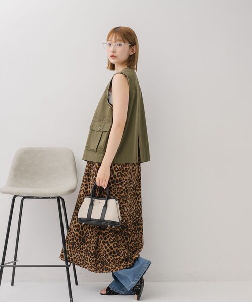 RETRO GIRL（レトロガール）の「ツイルベスト（ベスト・レディース・ベージュ/ダークブラウン/ダークグリーン・FREE）」の14枚目の写真