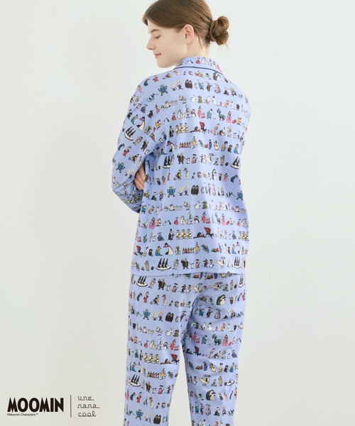 セール】【ムーミンコラボ】MOOMIN × une nana cool 綿100% 開襟