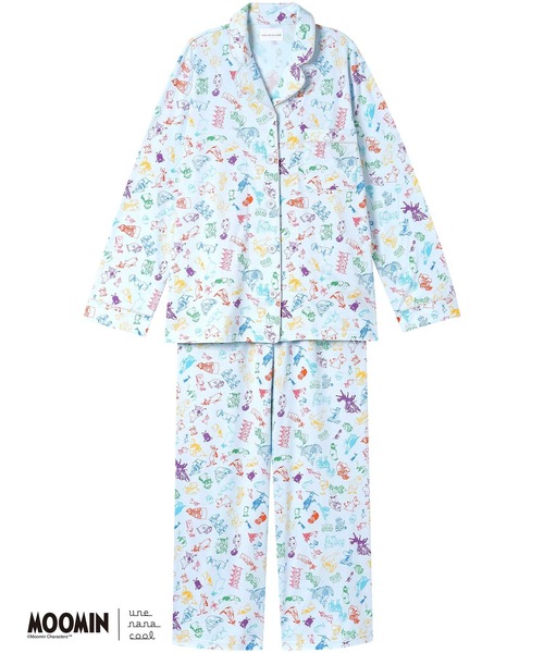 セール】【ムーミンコラボ】MOOMIN × une nana cool 綿100% 開襟