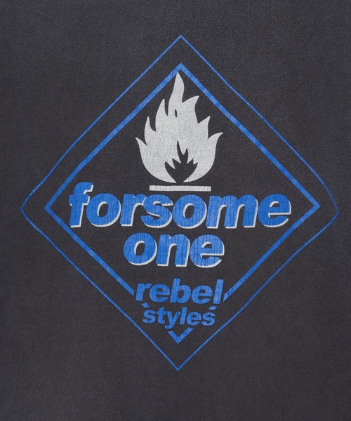 FORSOMEONE(フォーサムワン)の「FORSOMEONE REBEL STYLES TEE(Tシャツ/カットソー・メンズ・ナチュラル/チャコールグレー・50/48/46)」の10枚目の写真