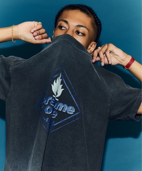 FORSOMEONE(フォーサムワン)の「FORSOMEONE REBEL STYLES TEE(Tシャツ/カットソー・メンズ・ナチュラル/チャコールグレー・50/48/46)」の17枚目の写真