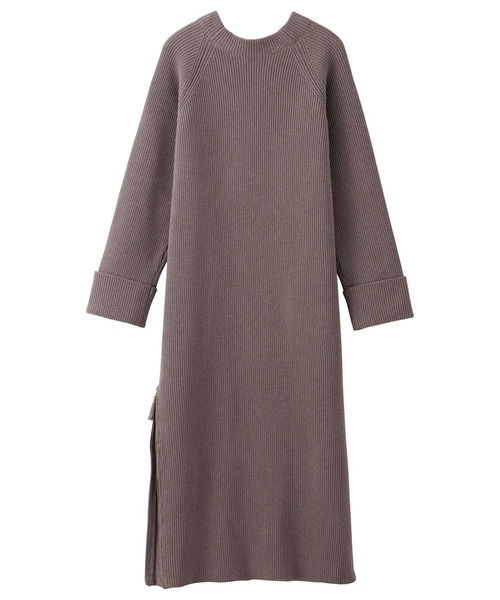 【値下げ】クリーニング済♡sacai* ウールニット×コットン ロングワンピース wine-king_7777100000072222