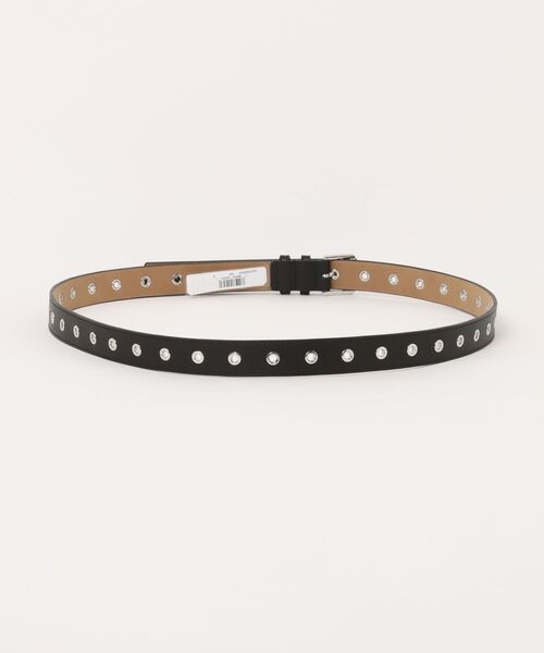 MICHAEL KORS(マイケルコース)の「グロメットベルト(ベルト・レディース・ブラック×シルバー・S)」の2枚目の写真