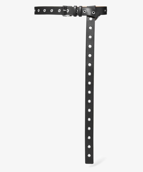 MICHAEL KORS(マイケルコース)の「グロメットベルト(ベルト・レディース・ブラック×シルバー・S)」の1枚目の写真