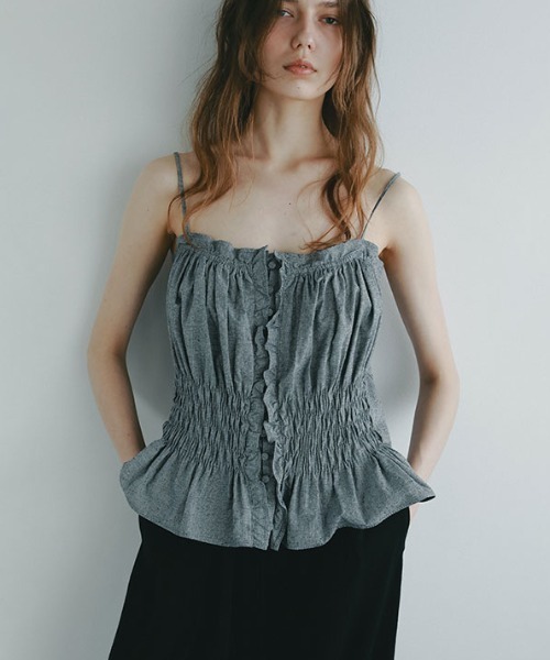 43246★夏 定価8800 エトレトウキョウ キャミソール アイボリー ETRE TOKYO（エトレトウキョウ）の「DAYDREAM CAMISOLE