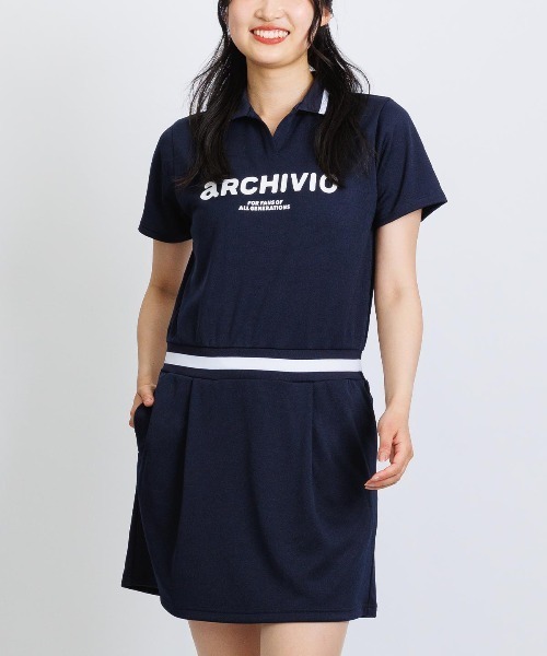 ARCHIVIO アルチビオワンピース ネイビー ARCHIVIO アルチビオ 中綿