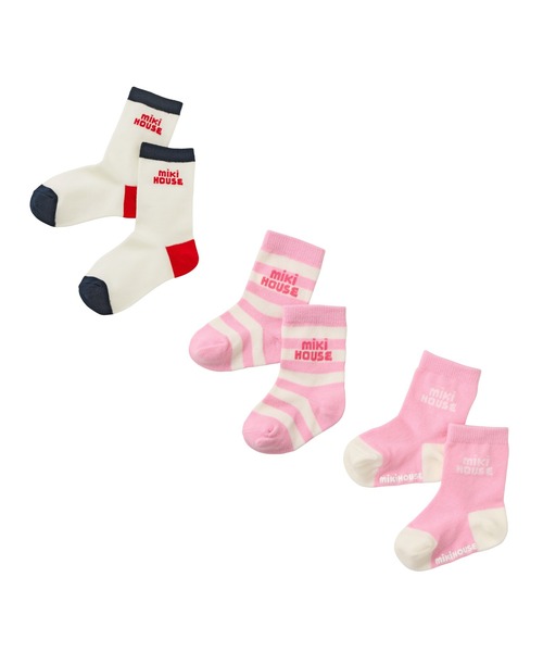 MIKI HOUSE(ミキハウス)の「【WEB限定】ソックスパック3足セット(ソックス/靴下・キッズ・ラベンダー/ロイヤルブルー/ベージュ/ブラック・17-19cm/15-17cm/13-15cm/11-13cm)」の4枚目の写真