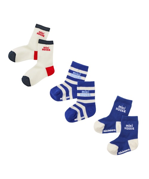 MIKI HOUSE(ミキハウス)の「【WEB限定】ソックスパック3足セット(ソックス/靴下・キッズ・ラベンダー/ロイヤルブルー/ベージュ/ブラック・17-19cm/15-17cm/13-15cm/11-13cm)」の3枚目の写真