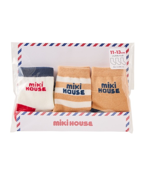 MIKI HOUSE(ミキハウス)の「【WEB限定】ソックスパック3足セット(ソックス/靴下・キッズ・ラベンダー/ロイヤルブルー/ベージュ/ブラック・17-19cm/15-17cm/13-15cm/11-13cm)」の8枚目の写真
