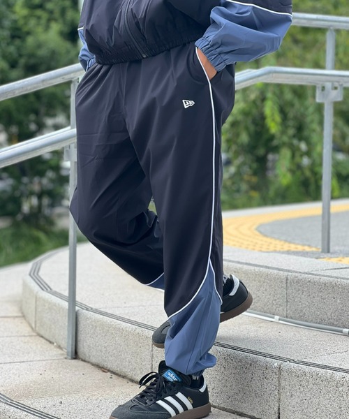 【NEW ERA】 Oversized Piping Track Pants PA OS PIPING TRACK PNT NVY SLA