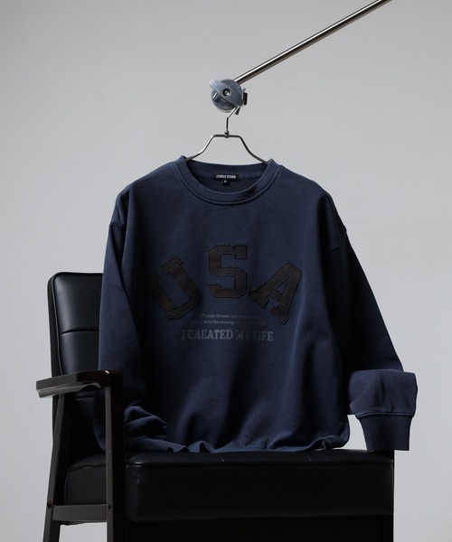 セール】JUNGLESTOTM USAワッペン刺繍トレーナー（スウェット