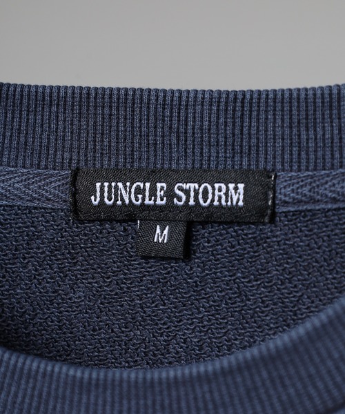 Jungle Storm（ジャングルストーム）の「JUNGLESTOTM USAワッペン刺繍トレーナー（スウェット・メンズ・ピンク/チャコールグレー/ネイビー・L/M）」の17枚目の写真