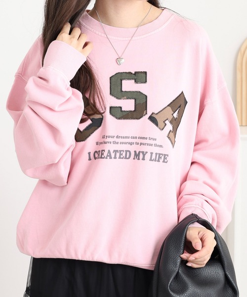 Naptime. ワッペンプルオーバースウェット ピンク Nissy NAPTIME ワッペンプルオーバースウェット ピンク Mサイズ