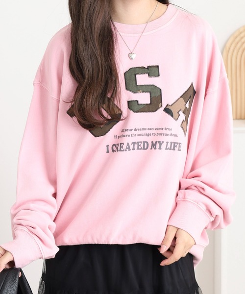 セール】JUNGLESTOTM USAワッペン刺繍トレーナー（スウェット