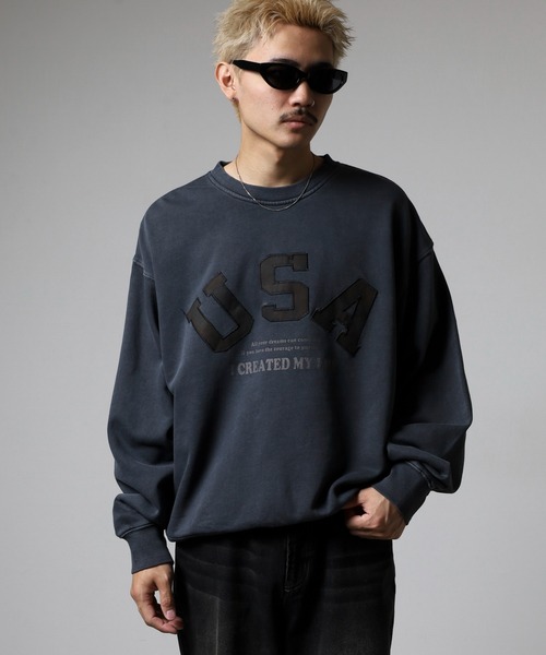 セール】JUNGLESTOTM USAワッペン刺繍トレーナー（スウェット