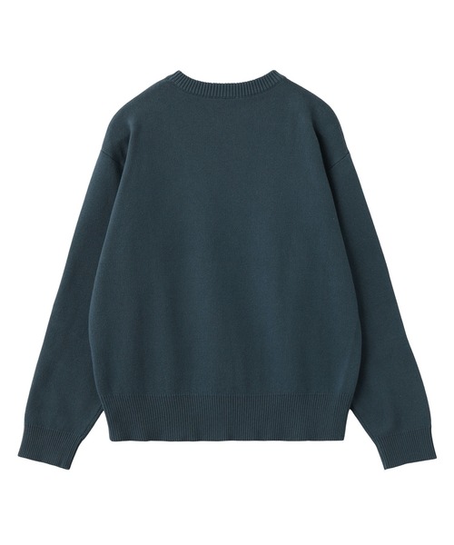 X-girl（エックスガール）の「STUDDED LOGO KNIT TOP（ニット/セーター・レディース・ブラウン/ネイビー/ブラック・ONE SIZE）」の9枚目の写真