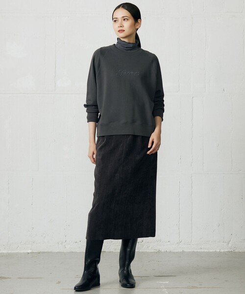 自由区(ジユウク)の「クリアループバックレタリング スウェット(スウェット・レディース・グレー系/ベージュ系・44)」の3枚目の写真