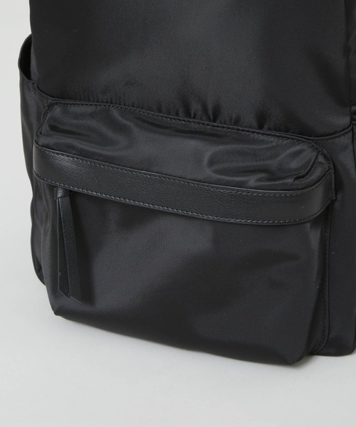 NANO universe（ナノユニバース）の「撥水マルチポケットリュック（バックパック/リュック・レディース・グレー/ブラック・FREE）」の14枚目の写真