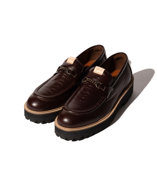 glamb（グラム）の「Croco Emboss Bit Loafer / クロコエンボスビットローファー（ローファー・メンズ・ブラック/ブラウン・26/27/28）」の2枚目の写真