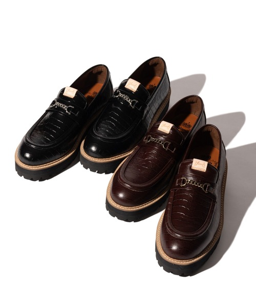 glamb（グラム）の「Croco Emboss Bit Loafer / クロコエンボスビットローファー（ローファー・メンズ・ブラック/ブラウン・26/27/28）」の15枚目の写真