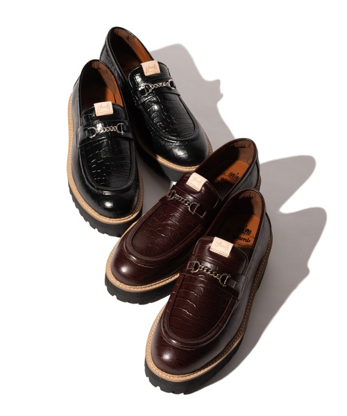 glamb（グラム）の「Croco Emboss Bit Loafer / クロコエンボスビットローファー（ローファー・メンズ・ブラック/ブラウン・26/27/28）」の16枚目の写真