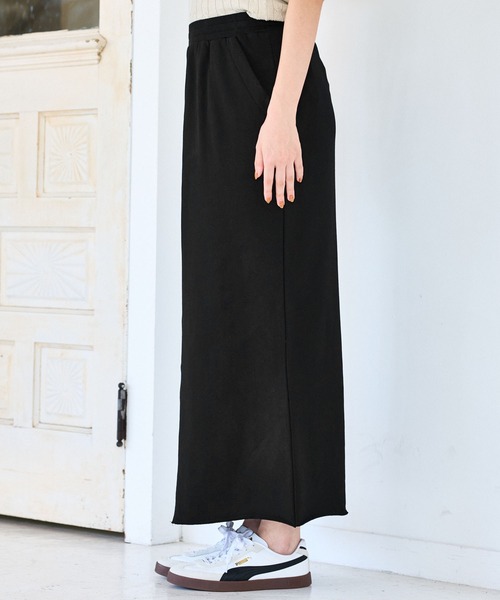 VIS（ビス）の「ミニ裏毛ナロースカート（スカート・レディース・ライトグレー/ブラック・FREE）」の15枚目の写真