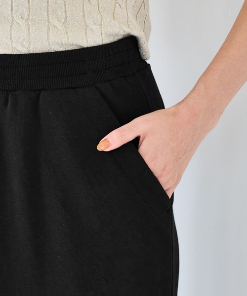 VIS（ビス）の「ミニ裏毛ナロースカート（スカート・レディース・ライトグレー/ブラック・FREE）」の18枚目の写真