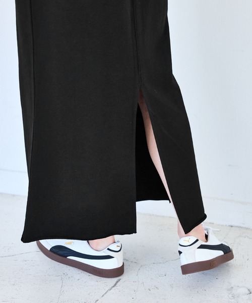 VIS（ビス）の「ミニ裏毛ナロースカート（スカート・レディース・ライトグレー/ブラック・FREE）」の20枚目の写真