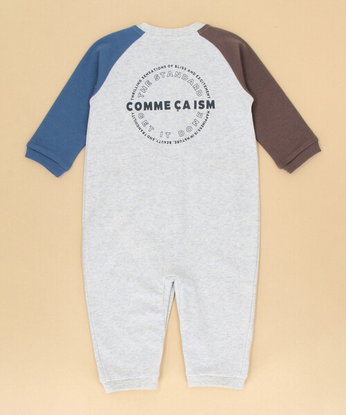 COMME CA ISM（コムサイズム）の「サークルプリントツーウェイオール（ロンパース・キッズ・グリーン/オフホワイト/ブラック/オートミール・60-80cm）」の17枚目の写真