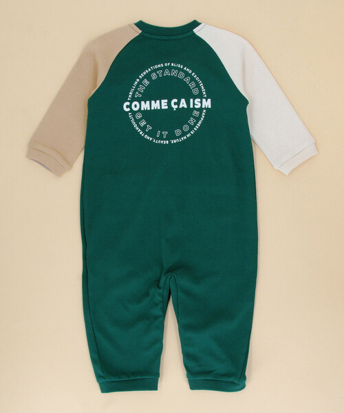 COMME CA ISM（コムサイズム）の「サークルプリントツーウェイオール（ロンパース・キッズ・グリーン/オフホワイト/ブラック/オートミール・60-80cm）」の16枚目の写真