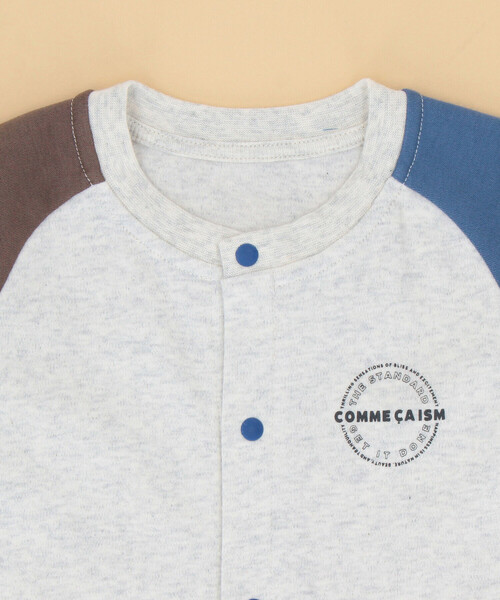 COMME CA ISM（コムサイズム）の「サークルプリントツーウェイオール（ロンパース・キッズ・グリーン/オフホワイト/ブラック/オートミール・60-80cm）」の14枚目の写真