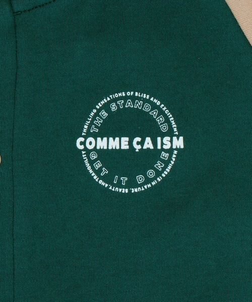COMME CA ISM（コムサイズム）の「サークルプリントツーウェイオール（ロンパース・キッズ・グリーン/オフホワイト/ブラック/オートミール・60-80cm）」の5枚目の写真