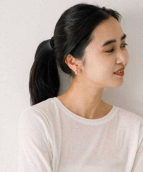 URBAN RESEARCH（アーバンリサーチ）の「decor『デコール』　Plump Drop Pierce M SV（ピアス（両耳用）・レディース・シルバー・-）」の7枚目の写真
