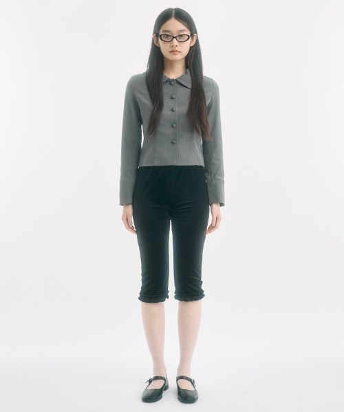 FEKETE(フェケテ)の「velour frill capri pants / ベロアフリルカプリパンツ(その他パンツ・レディース・ブラック・LARGE/MEDIUM/SMALL)」の17枚目の写真