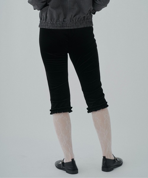 velour frill capri pants / ベロアフリルカプリパンツ（その他パンツ