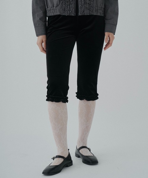 velour frill capri pants / ベロアフリルカプリパンツ（その他パンツ