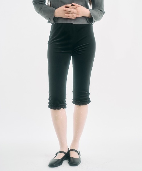 velour frill capri pants / ベロアフリルカプリパンツ（その他パンツ
