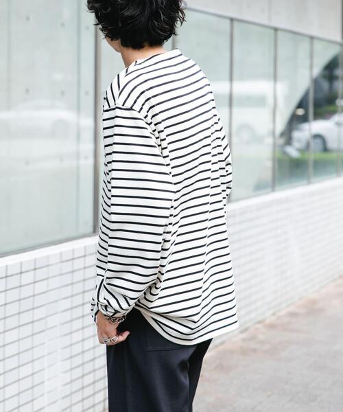 FORK&SPOON（フォークアンドスプーン）の「FORK&SPOON　ボートネックボーダー（Tシャツ/カットソー・メンズ・レッド系その他/ブラック系その他/グリーン系その他・4/5）」の17枚目の写真