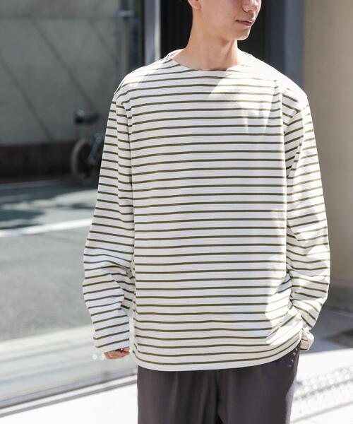 FORK&SPOON（フォークアンドスプーン）の「FORK&SPOON　ボートネックボーダー（Tシャツ/カットソー・メンズ・レッド系その他/ブラック系その他/グリーン系その他・4/5）」の10枚目の写真