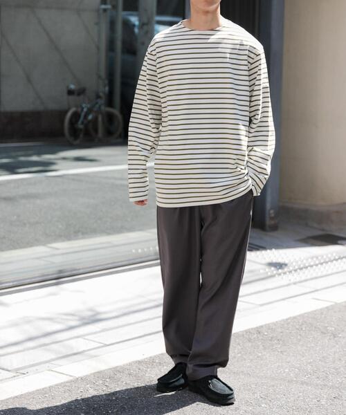 FORK&SPOON（フォークアンドスプーン）の「FORK&SPOON　ボートネックボーダー（Tシャツ/カットソー・メンズ・レッド系その他/ブラック系その他/グリーン系その他・4/5）」の12枚目の写真