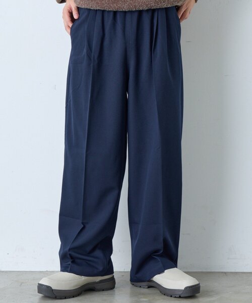 WHIMSIC（ウィムジック）の「【UNISEX/2サイズ展開/SETUP対応】ルーズフィットイージースラックス（その他パンツ・メンズ・チャコールグレー/ブラウン/ネイビー/ベージュ/ブラウン系その他/グレー系その他・2/1）」の6枚目の写真