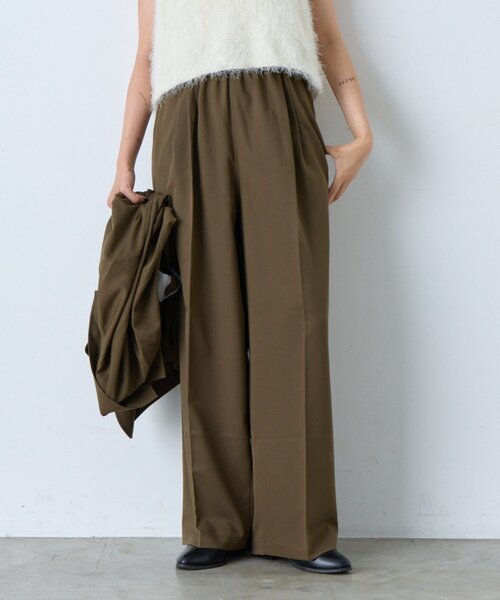 WHIMSIC（ウィムジック）の「【UNISEX/2サイズ展開/SETUP対応】ルーズフィットイージースラックス（その他パンツ・メンズ・チャコールグレー/ブラウン/ネイビー/ベージュ/ブラウン系その他/グレー系その他・2/1）」の3枚目の写真