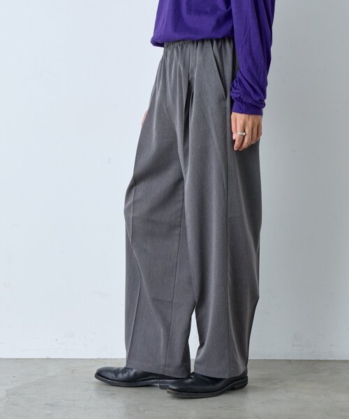 WHIMSIC（ウィムジック）の「【UNISEX/2サイズ展開/SETUP対応】ルーズフィットイージースラックス（その他パンツ・メンズ・チャコールグレー/ブラウン/ネイビー/ベージュ/ブラウン系その他/グレー系その他・2/1）」の9枚目の写真